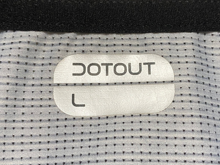 KG702 ドットアウト DOTOUT 半袖 サイクルジャージ 黒グレー L