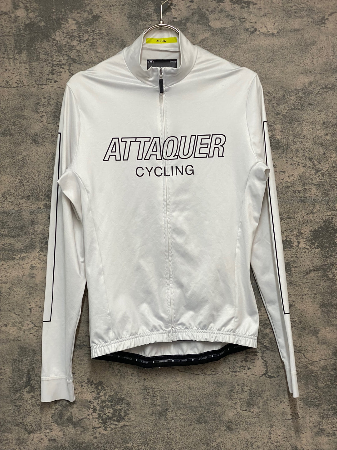 JY352 アタッカー ATTAQUER オールデイ ALL DAY 長袖 サイクルジャージ 白 M