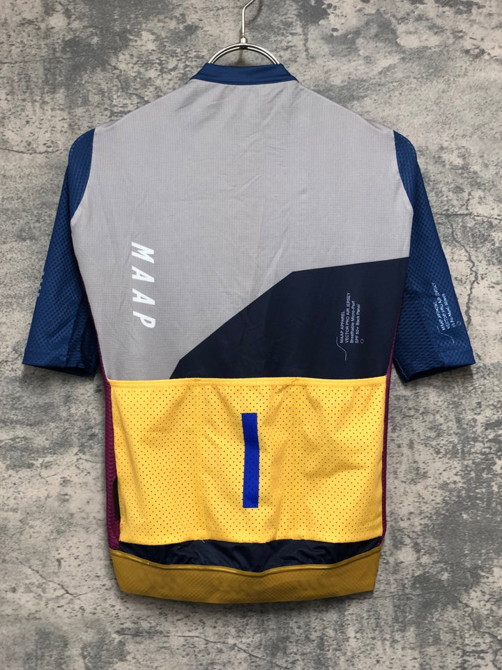 JK113 マープ MAAP WOMEN'S PRO FIT JERSEY レディース 半袖 サイクルジャージ 紺 XS