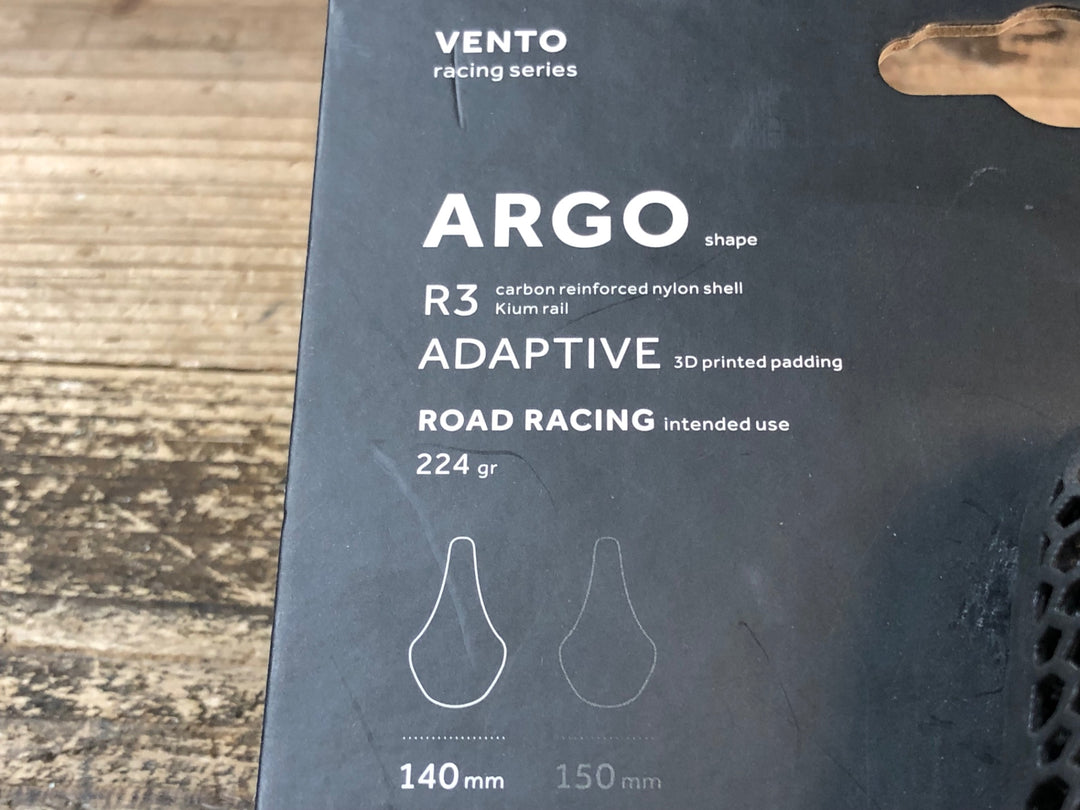 JR952 フィジーク fizik アルゴ ARGO R3 ADAPTIVE サドル 黒 kiumレール 140mm ※未使用