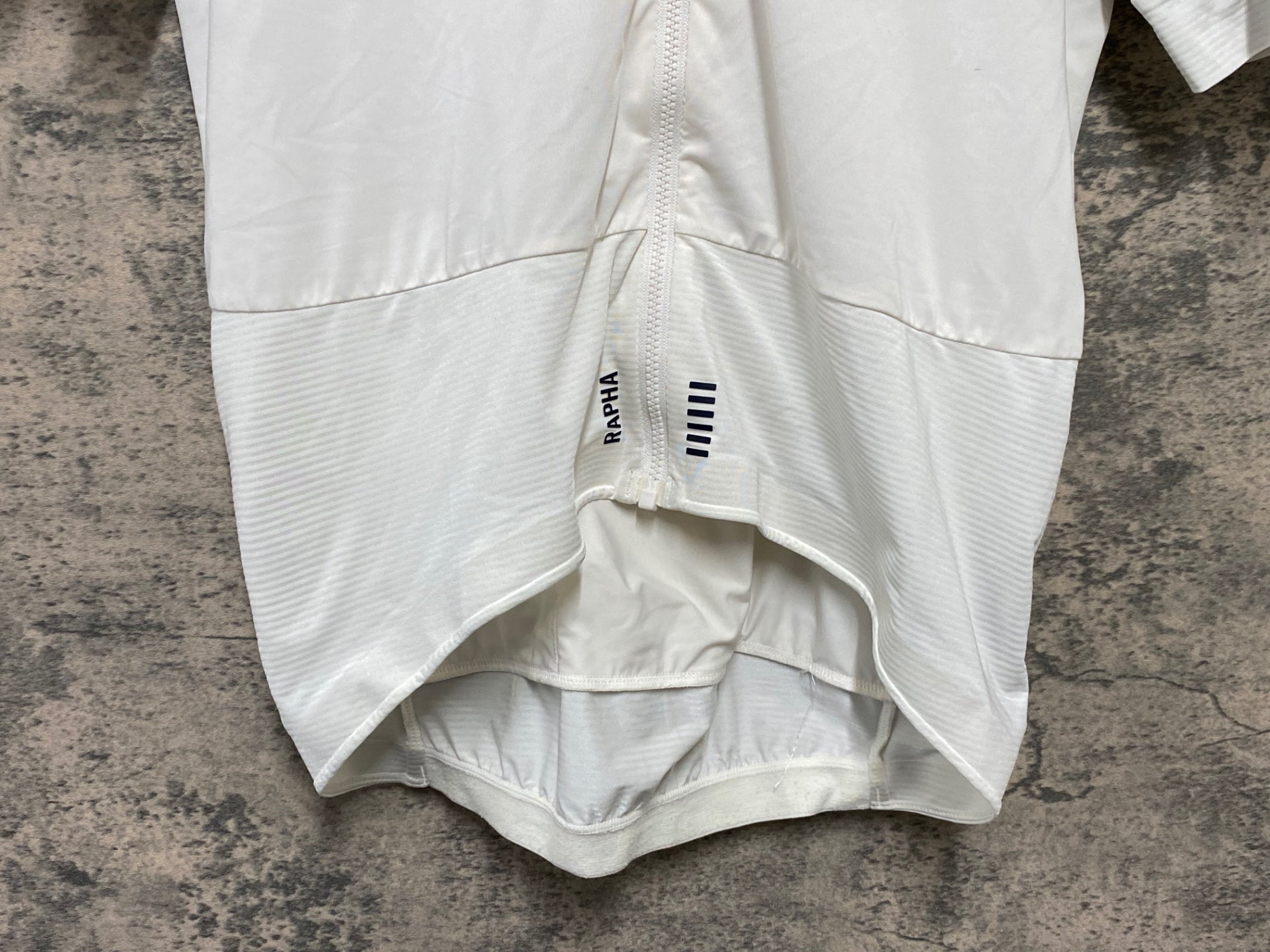 KD611 ラファ Rapha PRO TEAM JERSEY 半袖 サイクルジャージ 白 M 汚れ