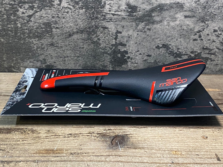 JR315 san marco CONCOR CARBON FX サドル NARROW CARBON レール 黒赤