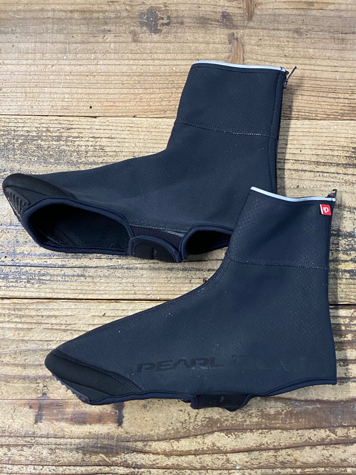 KD427 パールイズミ PEARL iZUMi シューズカバー 黒 L 裏起毛 赤タグ 穴あき