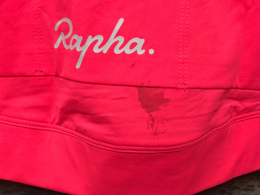 KM158 ラファ Rapha WOMEN'S CORE LIGHTWEIGHT JERSEY 半袖 サイクルジャージ ピンク XS ※汚れ