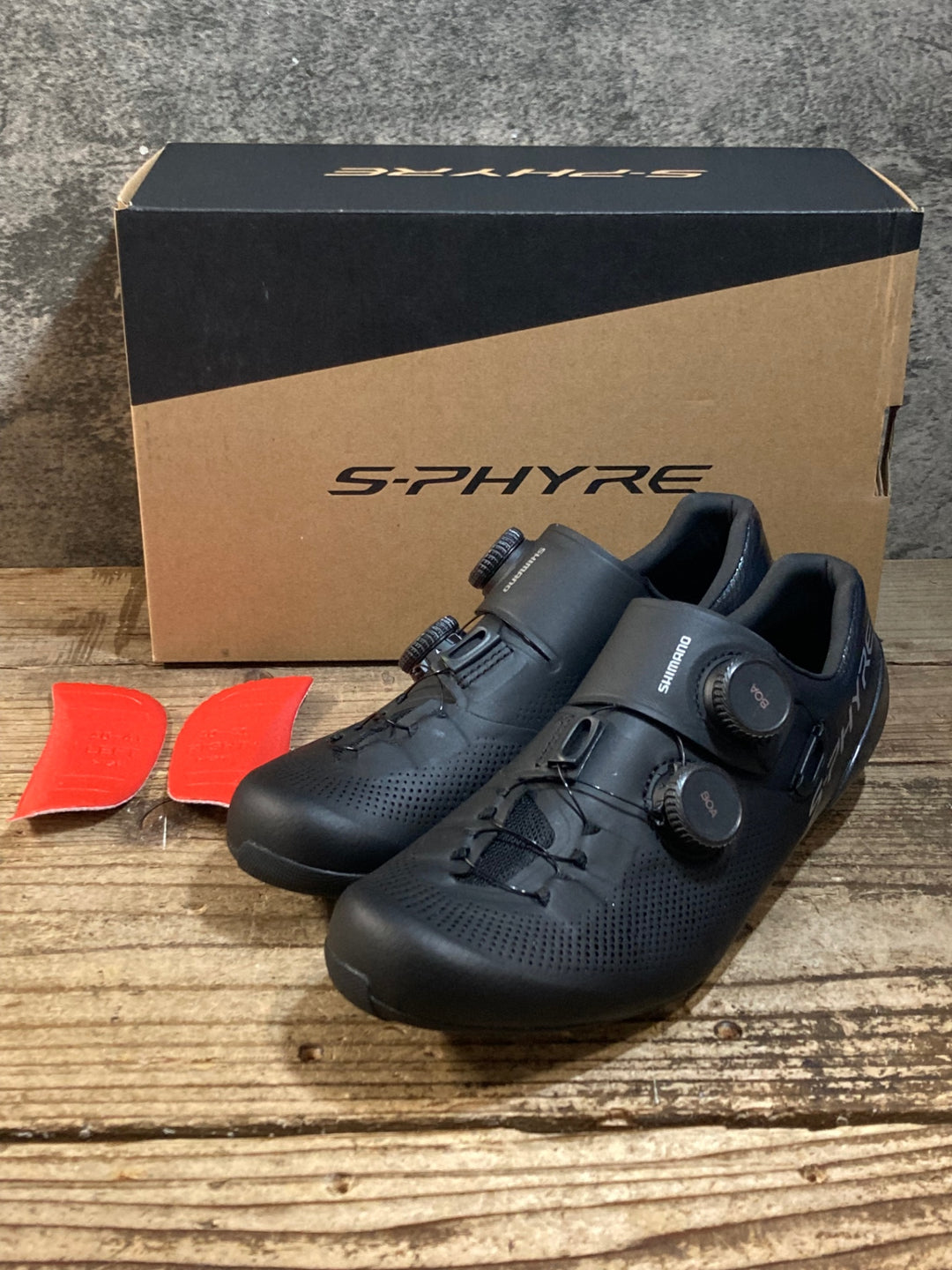 KH149 シマノ SHIMANO S-PHYRE SH-RC903 ビンディングシューズ 3穴 黒 EU40