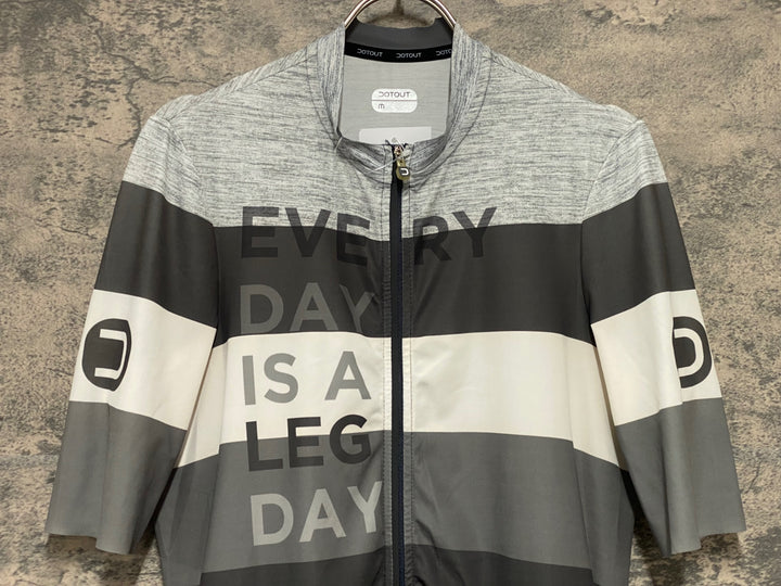 KM233 ドットアウト DOTOUT COMBAT JERSEY 半袖 サイクルジャージ グレー M
