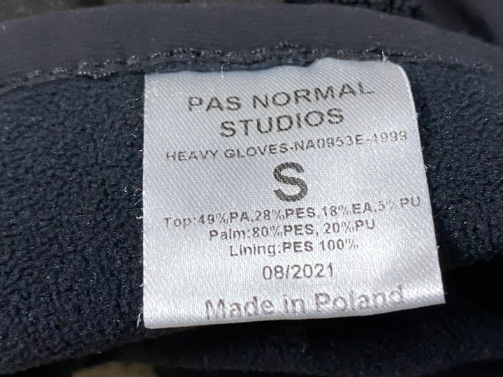 KM720 パスノーマルスタジオ PAS NORMAL STUDIOS HEAVY GLOVES 長指 ウィンターグローブ 黒 S 裏起毛