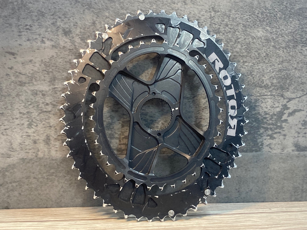 JK643 ローター ROTOR QRINGS チェーンリング 52/36T 11S ダイレクトマウント 楕円 ※チェーンキャッチャーピン欠品