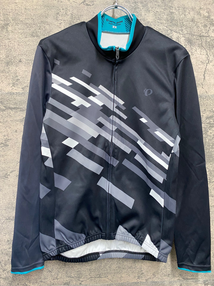 KC268 パールイズミ PEARL iZUMi 長袖 サイクルジャージ 黒グレー M 裏起毛 THERMODRESS NEO