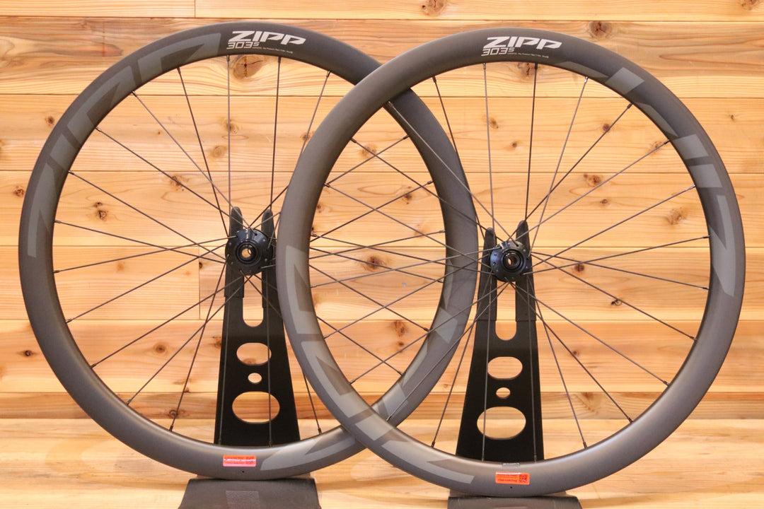未走行品！ ジップ ZIPP 303S DISC シマノ 11S/12S 23㎜ フックレス カーボン チューブレス ロードバイク ホイールセット 【広島店】