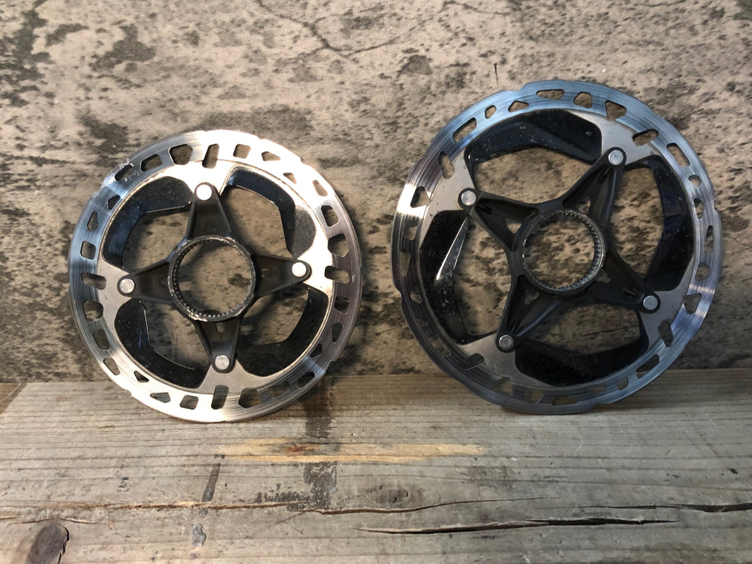 JT483 シマノ SHIMANO RT-MT900 ディスクブレーキローター 2枚セット Φ160/Φ140 厚さ1.65mm/1.65mm