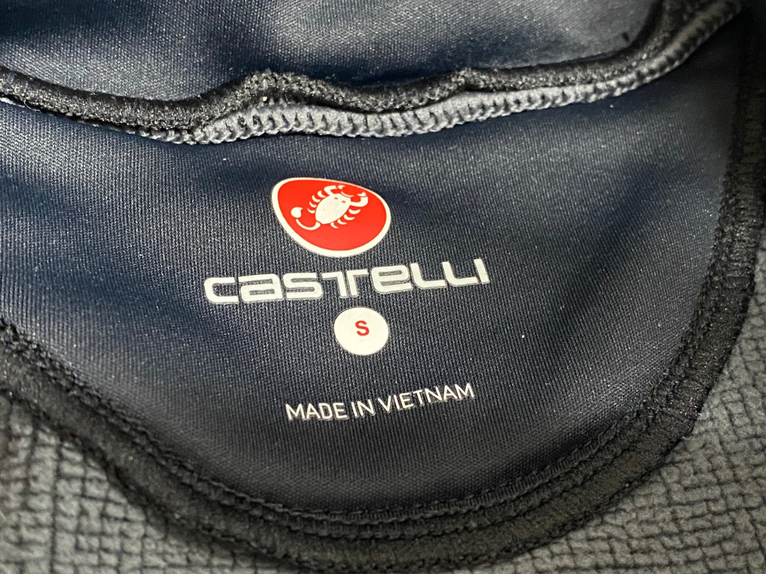 JW443 カステリ CASTELLI 長袖 サイクルジャケット 白 黒 S 裏起毛 GORE WINDSTOPPER