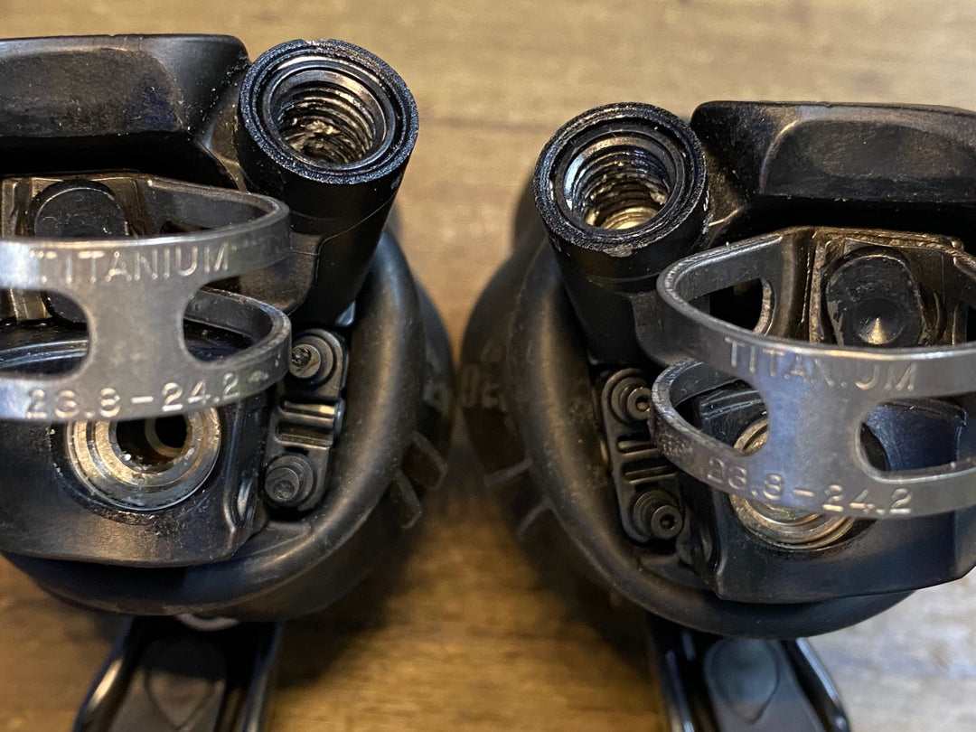 JT704 シマノ SHIMANO デュラエース DURA-ACE ST-R9270 Di2 電動 油圧 STIレバー 動作確認済 ※フェイスプレート割れ、ガリ傷強め