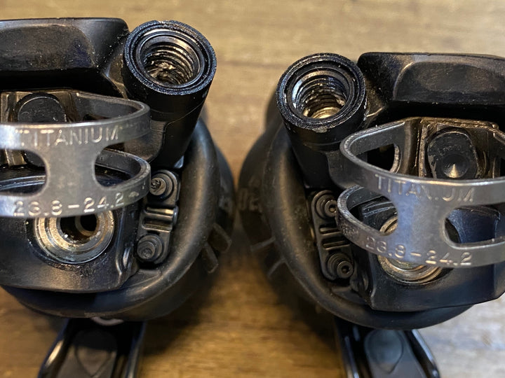 JT704 シマノ SHIMANO デュラエース DURA-ACE ST-R9270 Di2 電動 油圧 STIレバー 動作確認済 ※フェイスプレート割れ、ガリ傷強め