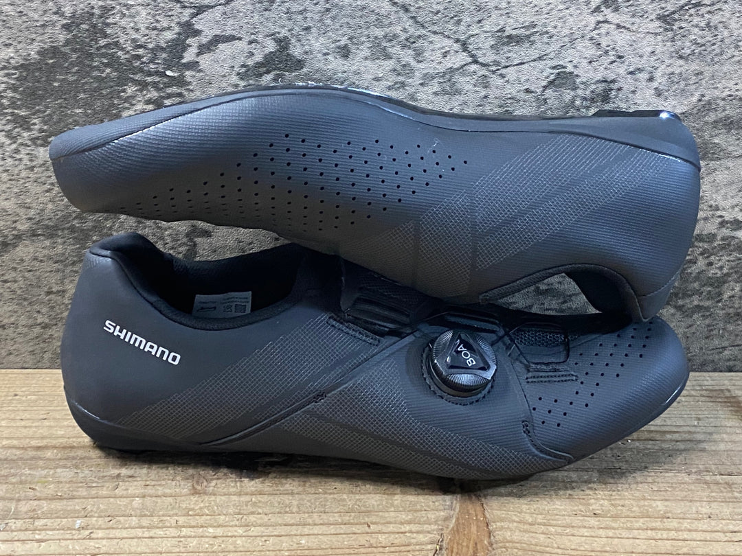 KB396 シマノ SHIMANO SHRC300MRC3 L01 S ビンディングシューズ EU42 黒