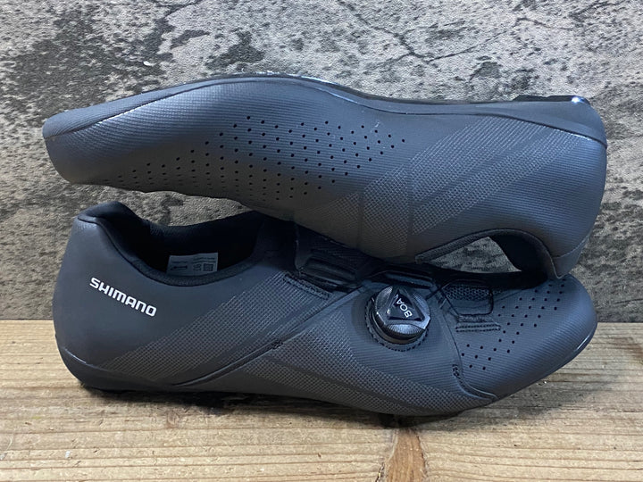 KB396 シマノ SHIMANO SHRC300MRC3 L01 S ビンディングシューズ EU42 黒