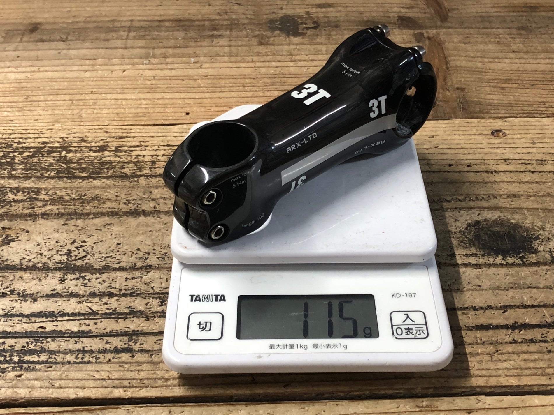 KB249 3T ARX LTD カーボン ステム 100mm Φ31.8 OS 6° 黒 – BICI AMORE