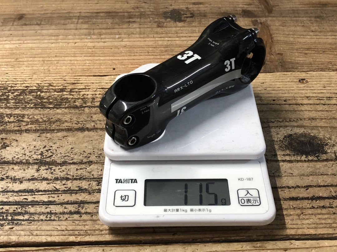 KB249 3T ARX LTD カーボン ステム 100mm Φ31.8 OS 6° 黒