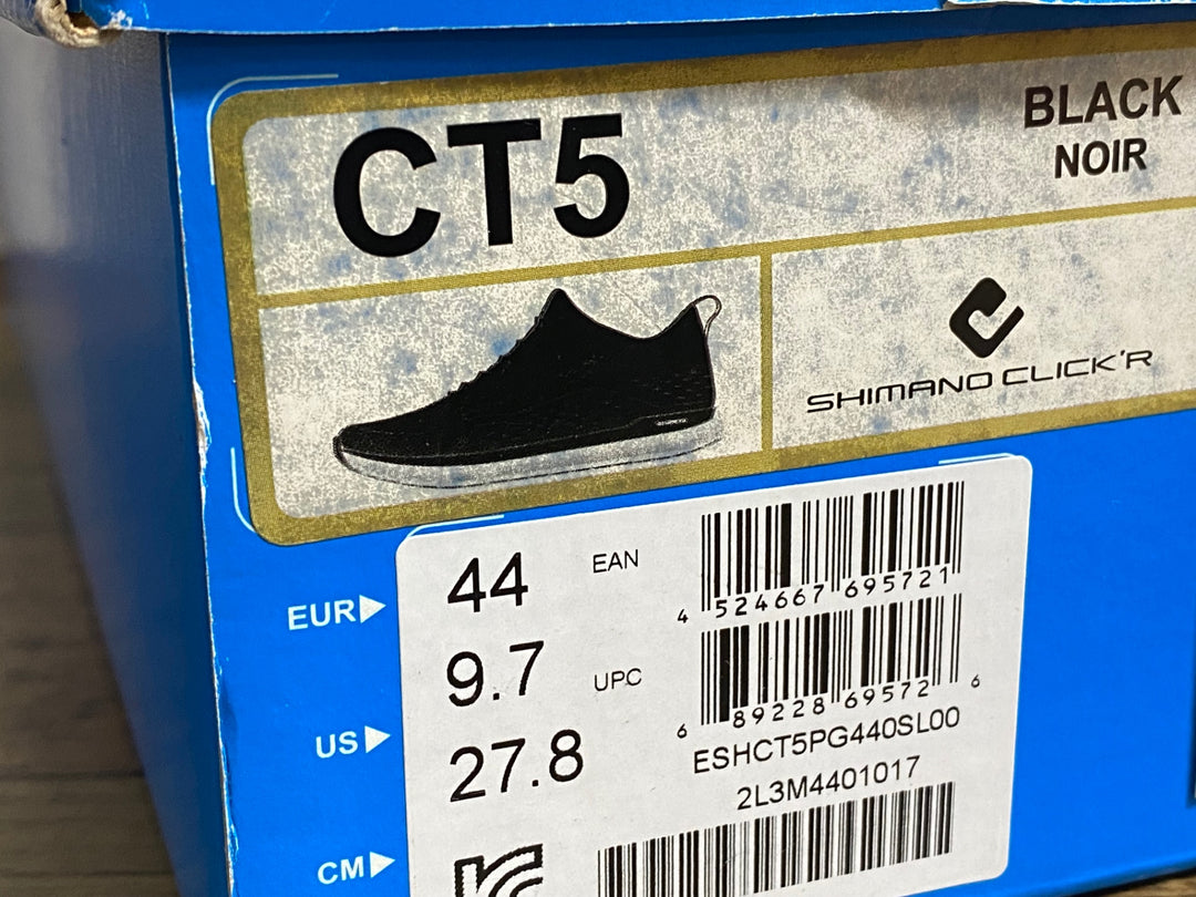 JY002 シマノ SHIMANO CT5 SH-CT500-S L ビンディングシューズ 2穴 レース 黒 EU44