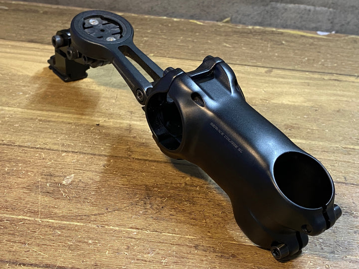 JS879 ジップ ZIPP SERVICE COURSE SL アルミ ステム 黒 70mm Φ31.8 ±17° マウント付 GARMIN/CATEYE