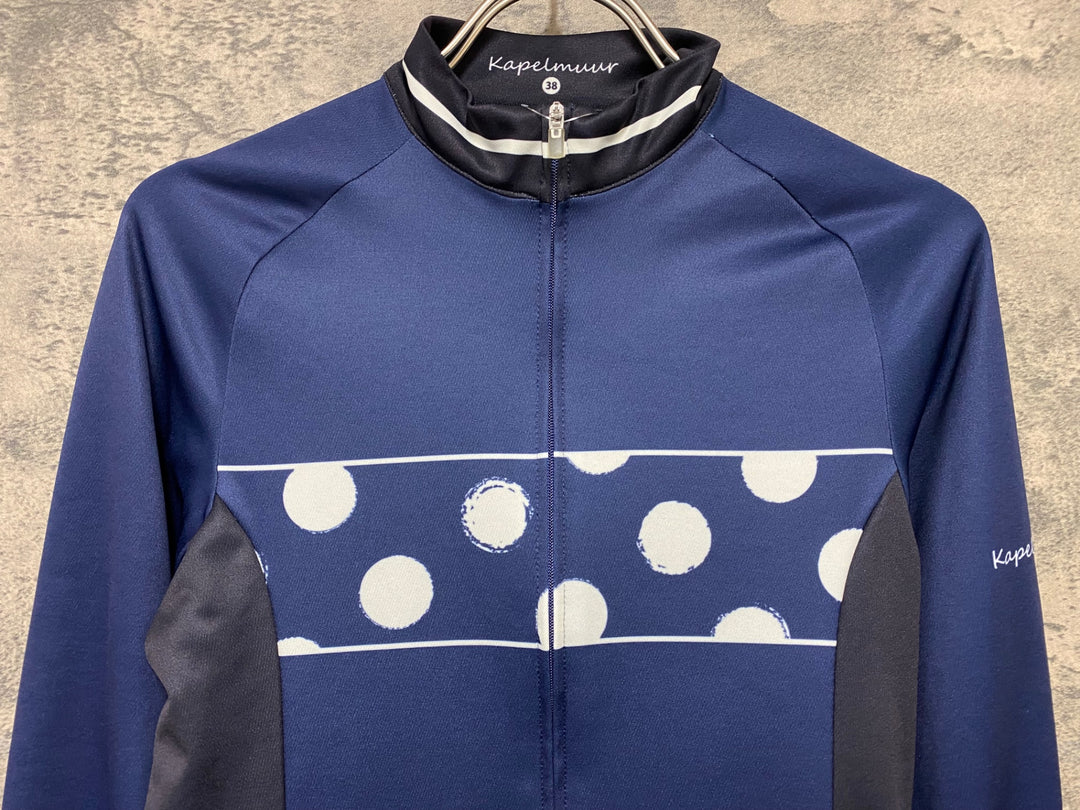 KD545 カペルミュール kapelmuur 長袖 サイクルジャージ 紺 38