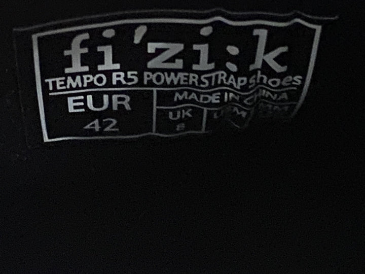 KM392 フィジーク fizik TEMPO R5 POWER STRAP shoes ビンディングシューズ 黒 EUR42