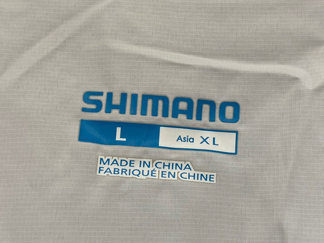 JW487 シマノ SHIMANO 長袖 サイクルジャケット メッシュ 白 XLサイズ