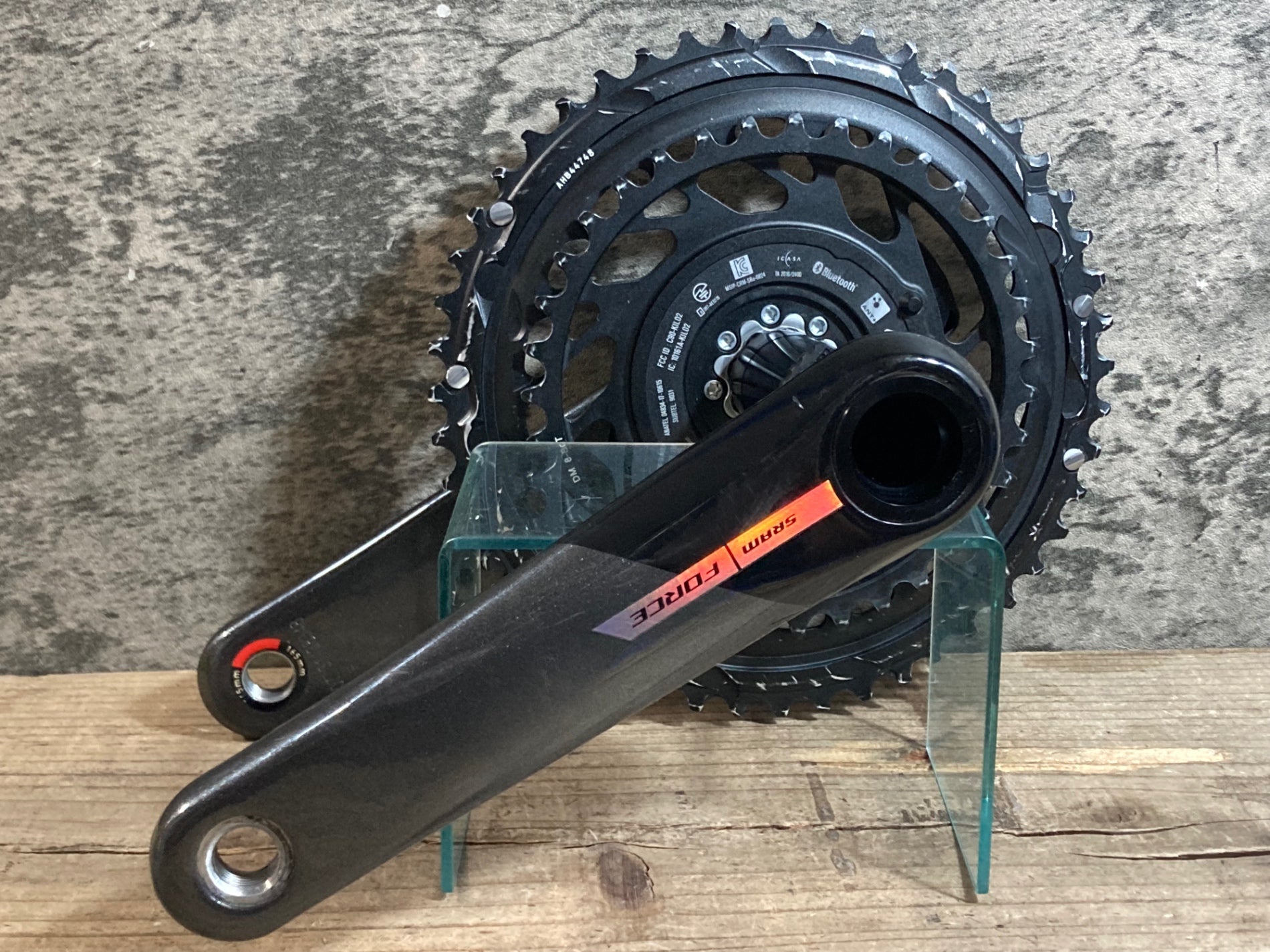 JZ469 スラム SRAM FORCE D2 クランクセット パワーメーター付き 165mm