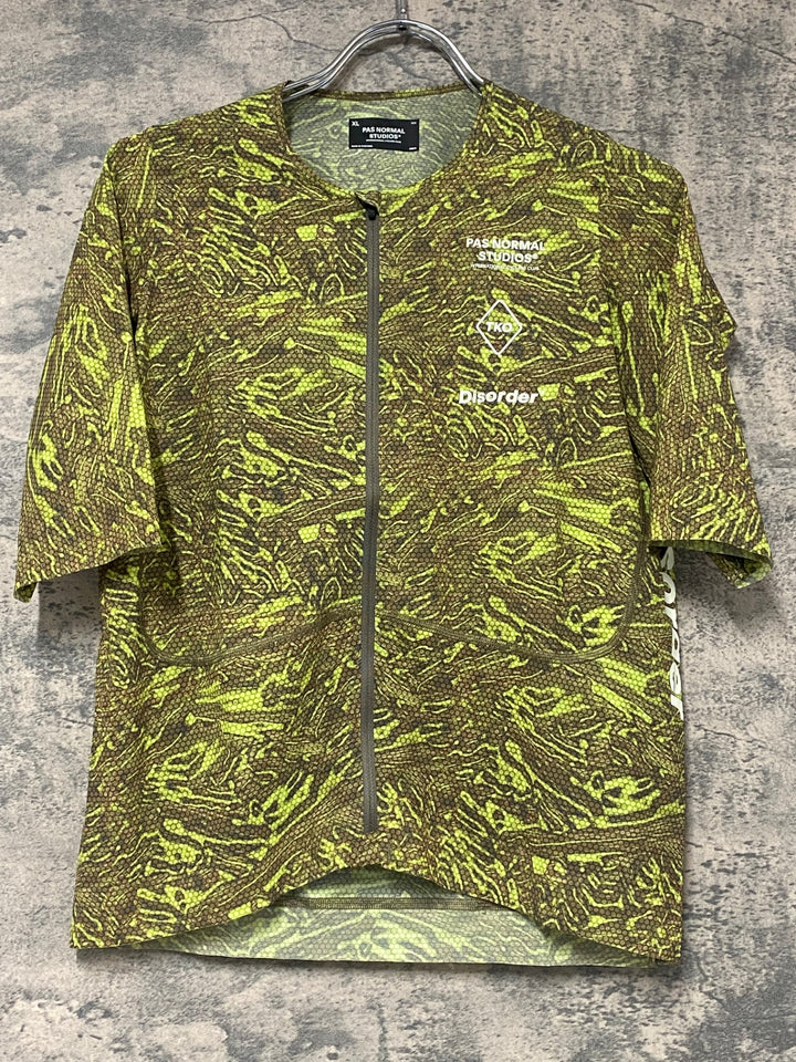 KJ292 パスノーマルスタジオ PAS NORMAL STUDIOS Men's T.K.O. Mechanism Pro Jersey - Disorder 半袖 サイクルジャージ カモ XL