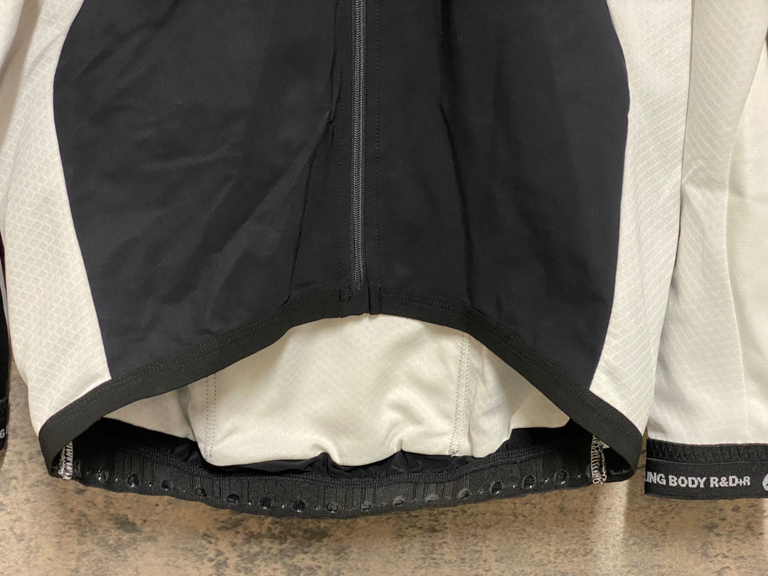 JQ143 アソス assos iJ Intermediate s7 Jersey 長袖サイクルジャケット 白黒 M 裏起毛