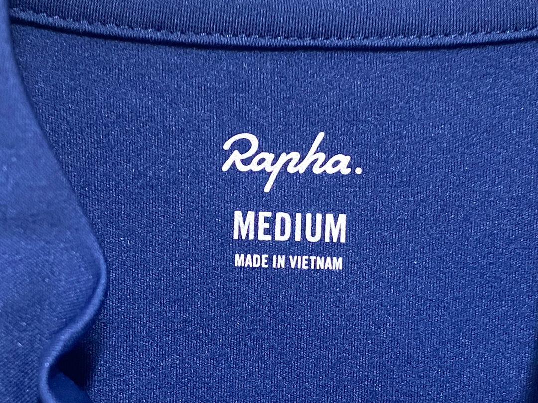 KJ128 ラファ Rapha MEN'S CORE THERMAL LONG SLEEVE JERSEY 長袖 サイクルジャージ ネイビー M