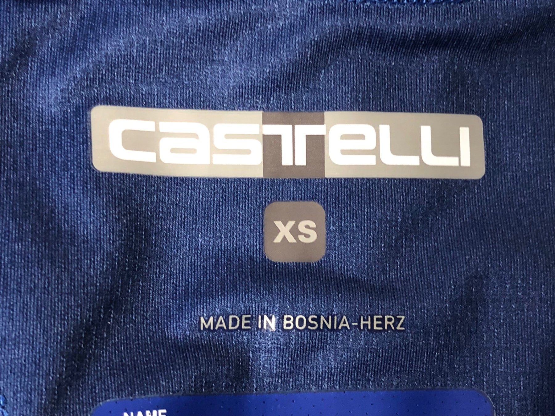 JT595 カステリ CASTELLI 長袖 サイクルジャージ 青 XS QUICK STEP