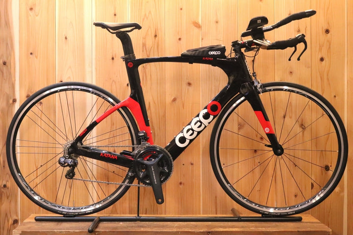 シーポ CEEPO カタナ KATANA 2016年モデル Lサイズ シマノ アルテグラ 6870 MIX 11S カーボン TTバイク タイムトライアルバイク 【芦屋店】