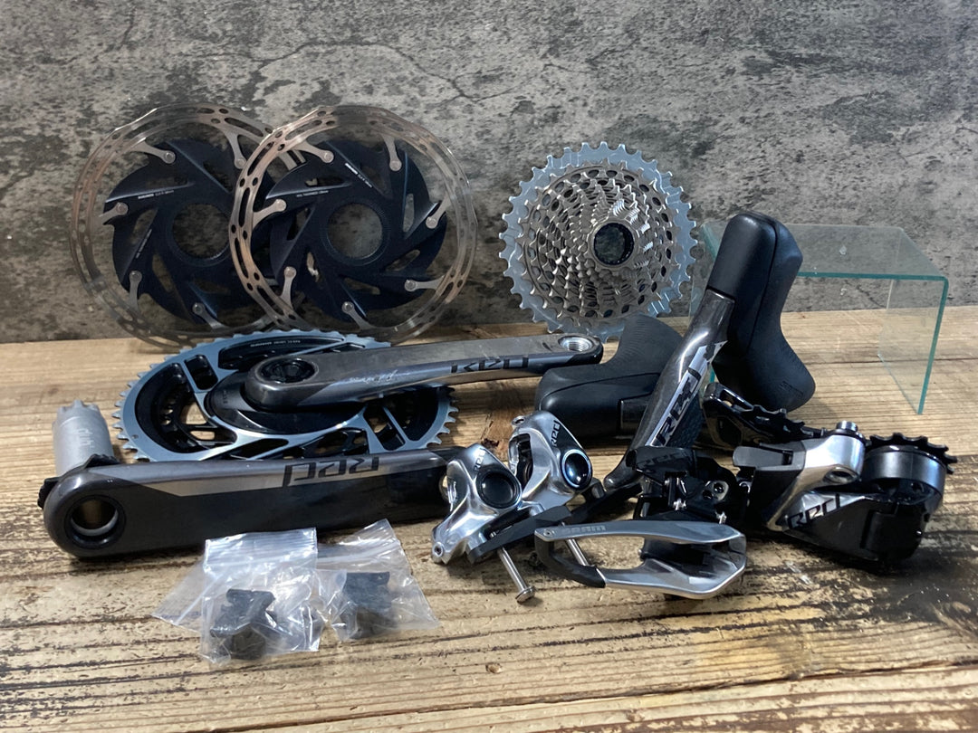JX890 スラム SRAM レッド Red AXS eTap コンポセット 2x12s172.5mm 48/35T 10-33ＴΦ160x2 バッテリー欠品