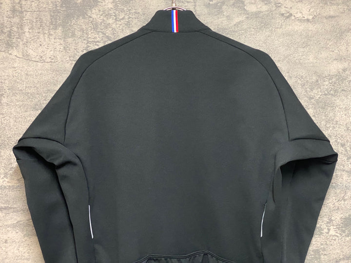 JP148 ルコックスポルティフ le coq sportif 長袖 サイクルジャージ 黒 白 M 裏起毛