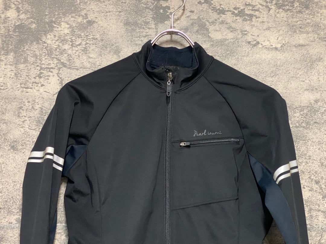 KP593 パールイズミ PEARL iZUMi 長袖 サイクルジャケット 黒 レディース M 裏起毛 ※動物の毛