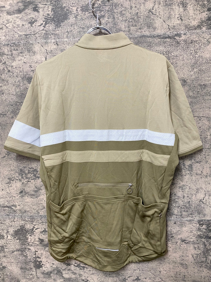 KF307 ラファ Rapha BREVET JERSEY 半袖 サイクルジャージ ベージュ XL