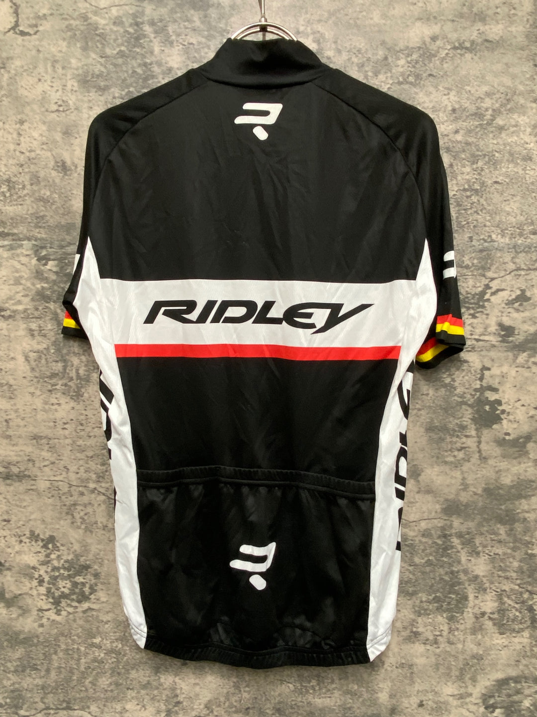 KF469 モア MOA 半袖 サイクルジャージ 黒 白 M RIDLEY