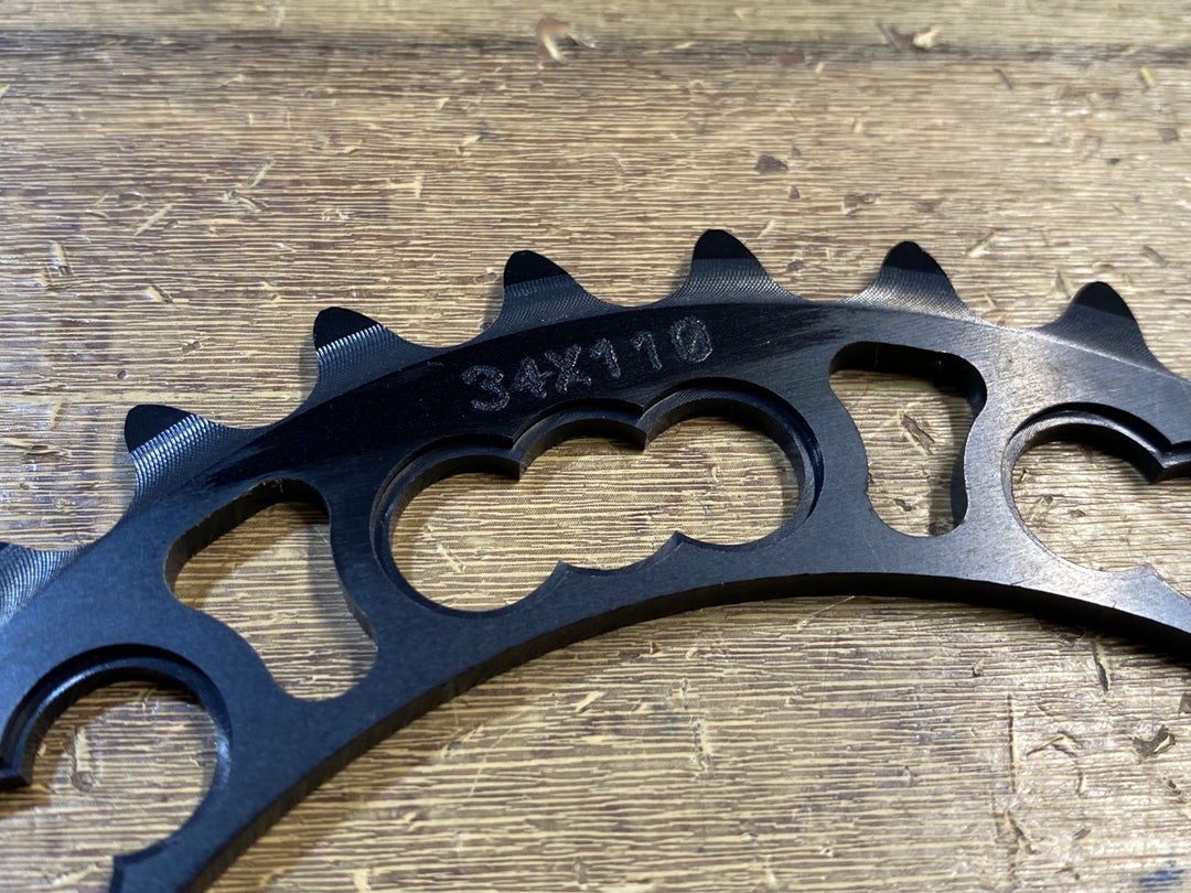 KP672 ローター ROTOR Q-RINGS 楕円 チェーンリングセット 50/34T 10S PCD110 5arm
