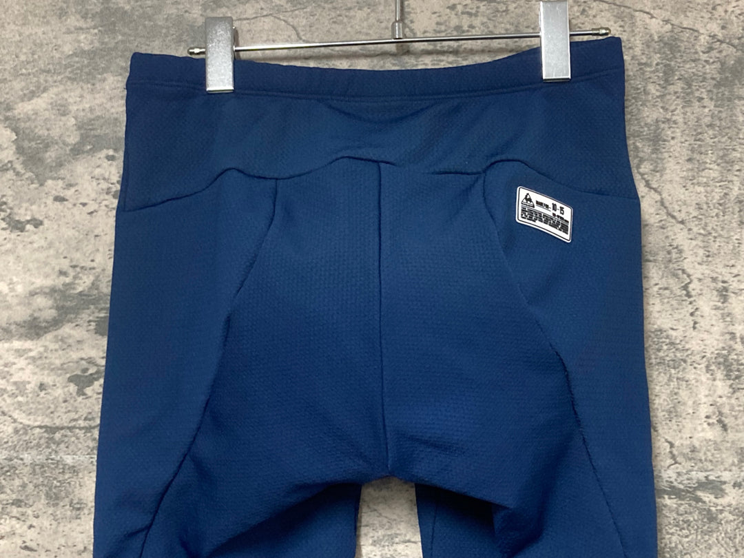 JW076 ルコックスポルティフ le coq sportif レーサータイツ ネイビー L 裏起毛