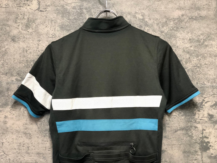 JZ507 ラファ RAPHA TRAINING BREVET JERSEY 半袖 サイクルジャージ S 黒 TEAM SKY