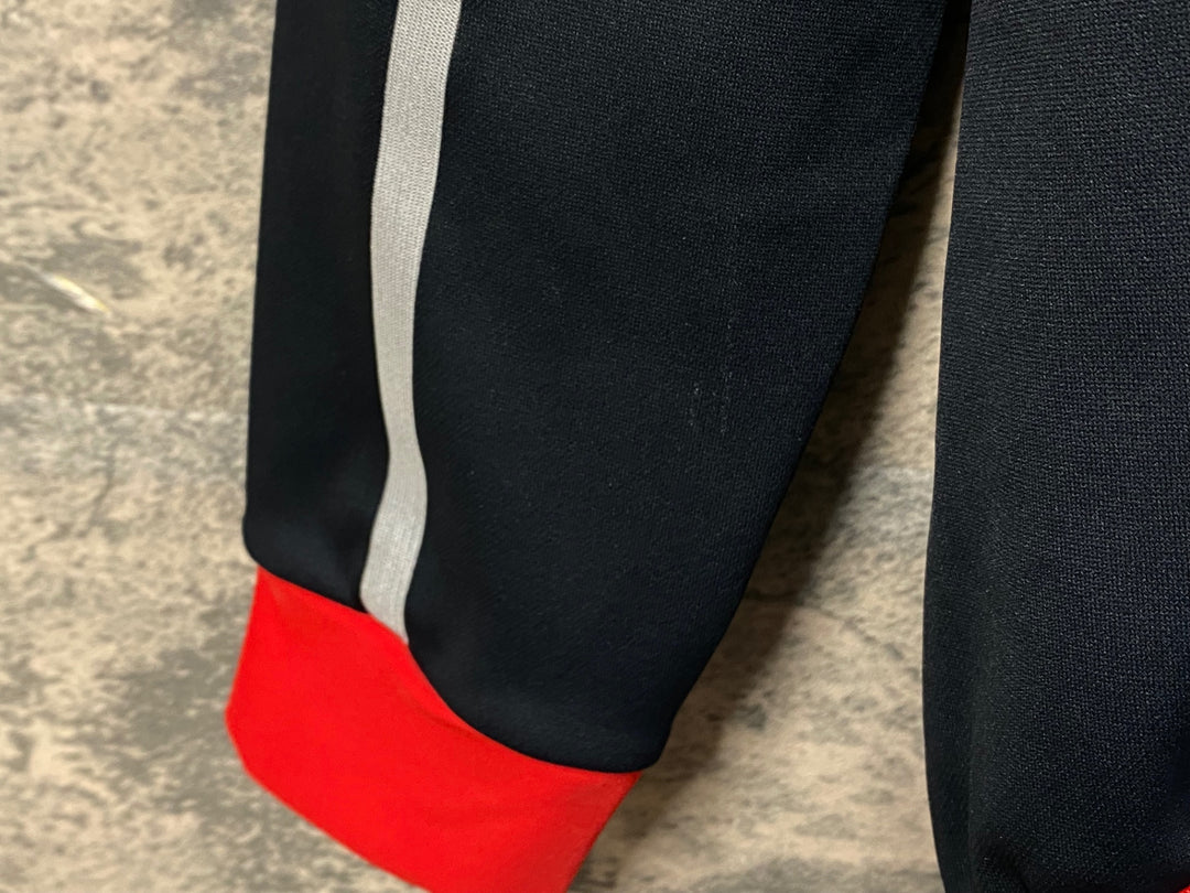 KD228 パールイズミ PEARL iZUMi 長袖 サイクルジャージ 裏起毛 S 黒赤