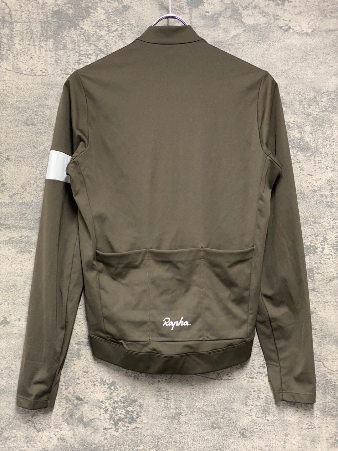 JK768 ラファ Rapha MEN'S CORE THERMAL LONG SLEEVE JERSEY 長袖 サイクルジャージ オリーブ S 裏起毛