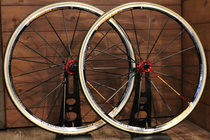 マヴィック MAVIC キシリウム KSYRIUM SL アルミ  チューブラー ホイールセット シマノ12/11S ナローリム 15C 【東京南麻布店】