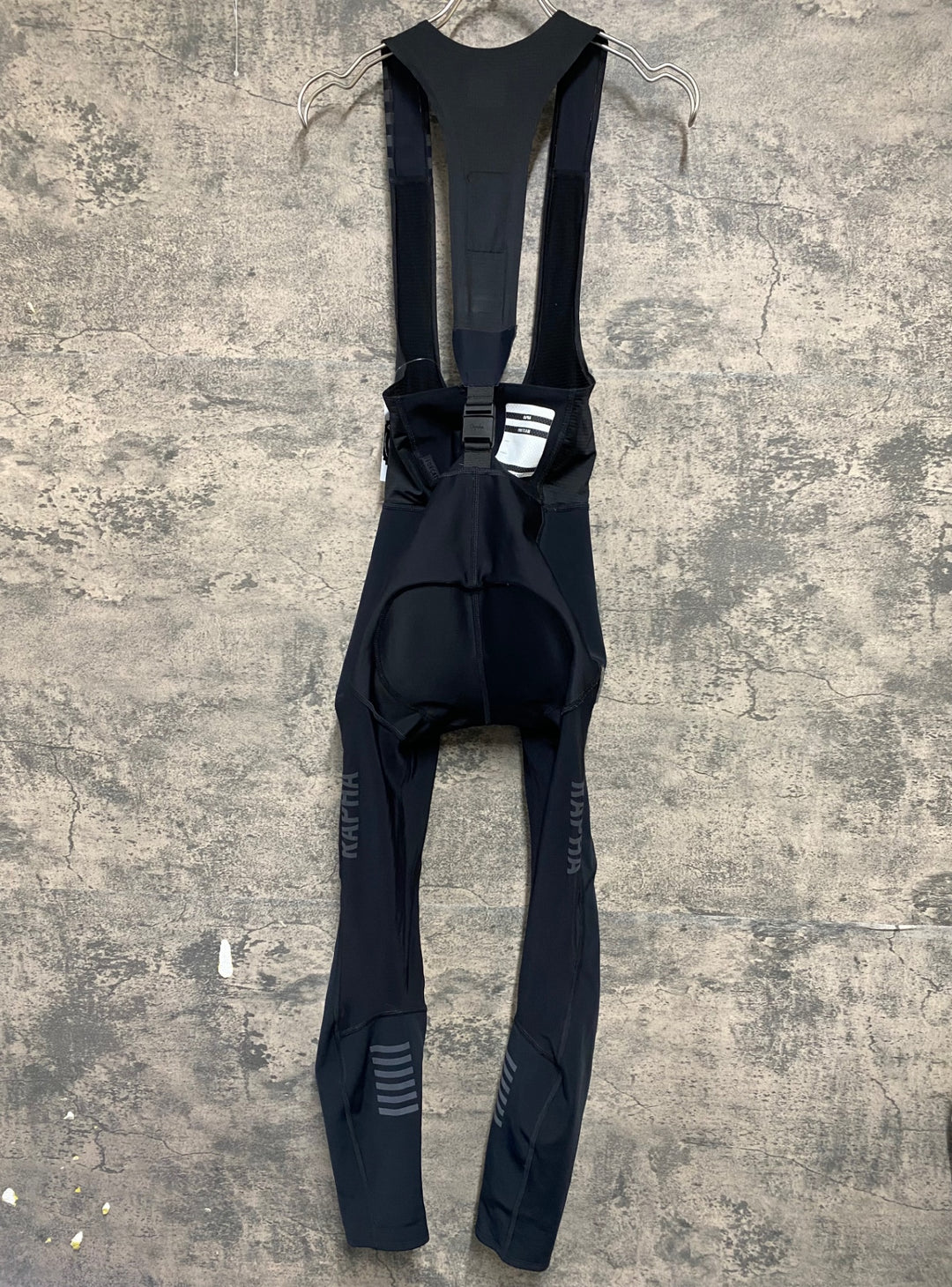 KL470 ラファ Rapha WOMEN'S PRO TEAM WINTER TIGHTS ビブタイツ 黒 XXS 裏起毛 ※動物の毛