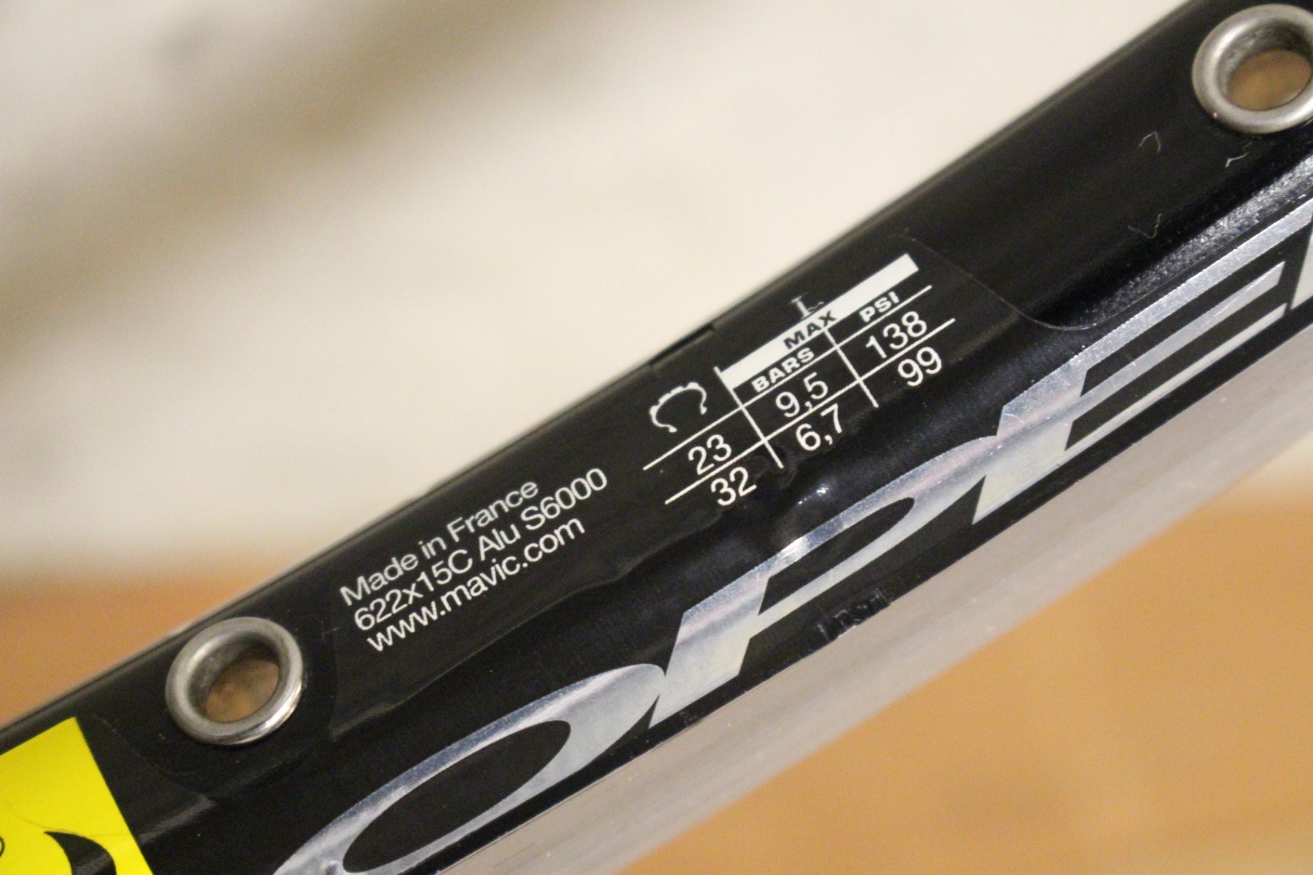 マヴィック MAVIC オープン プロ OPEN PRO アルミ クリンチャー リム