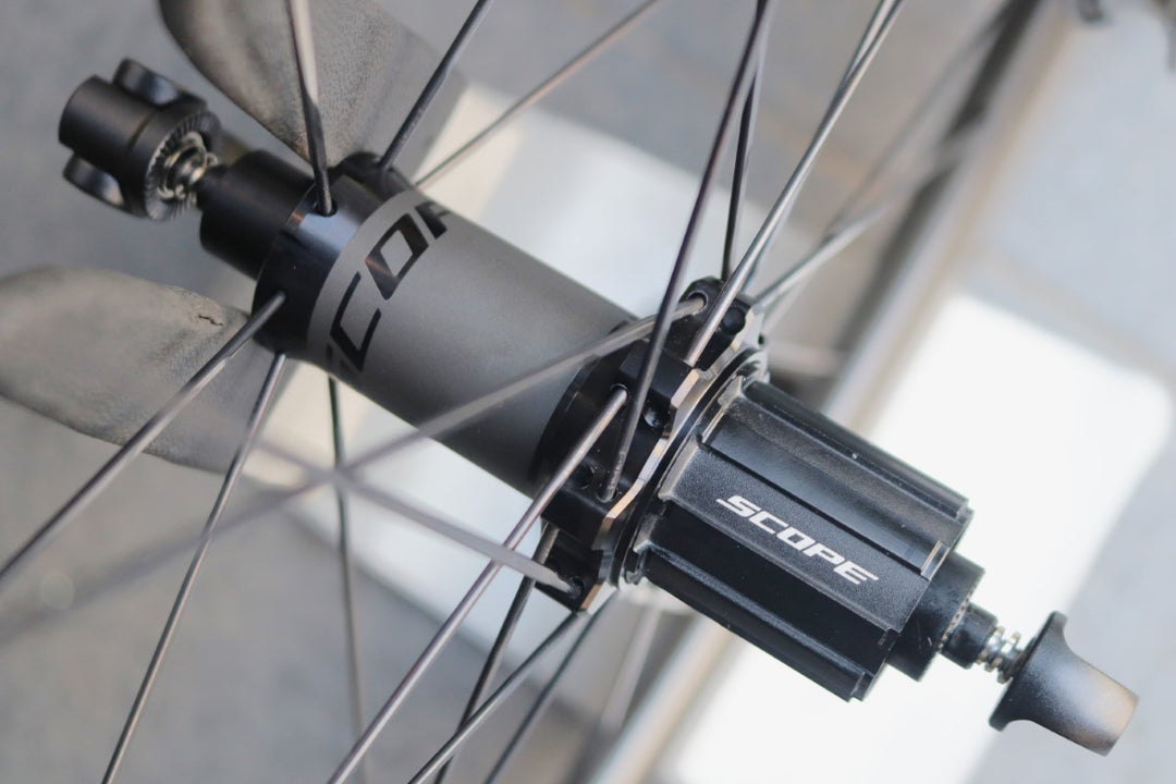 スコープ SCOPE S5 カーボン チューブレス ホイールセット シマノ12 