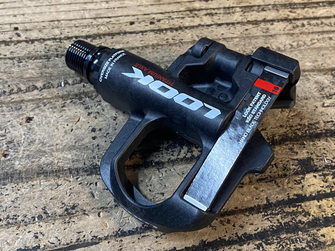 JV461 未使用 ルック LOOK KEO BLADE CARBON ビンディングペダル チタンシャフト