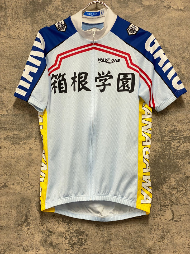JY997 ウェイブワン WAVE ONE 半袖 サイクルジャージ 水色 青 L 弱虫ペダル 箱根学園自転車競技部
