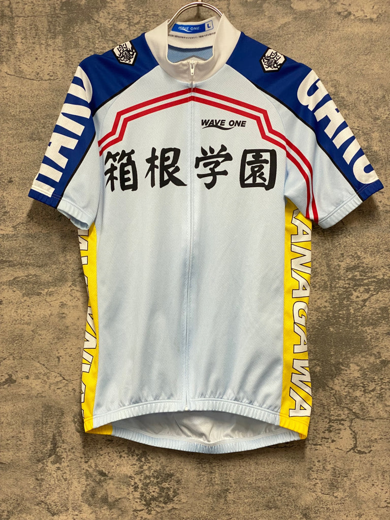 JY997 ウェイブワン WAVE ONE 半袖 サイクルジャージ 水色 青 L 弱虫